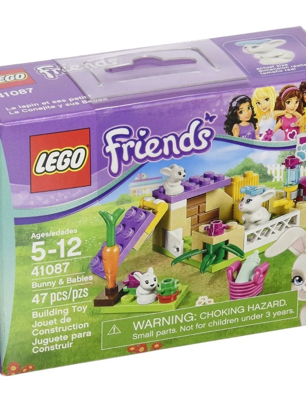 LEGO Friends Lot 41087 & 41022 Bunny & Banies, Bunny’s Hutch Complete Sets